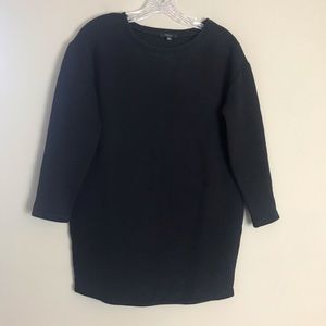 Talula Black Ribbed Tunic Sweater